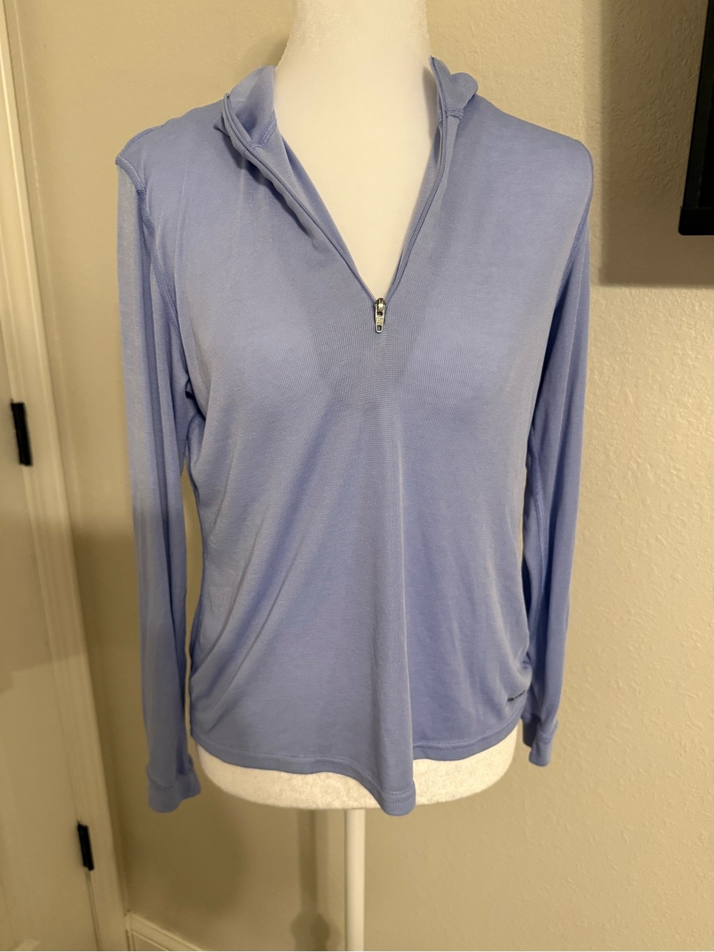 Patagonia Light Periwinkle Long-Sleeve Half-Zip Top